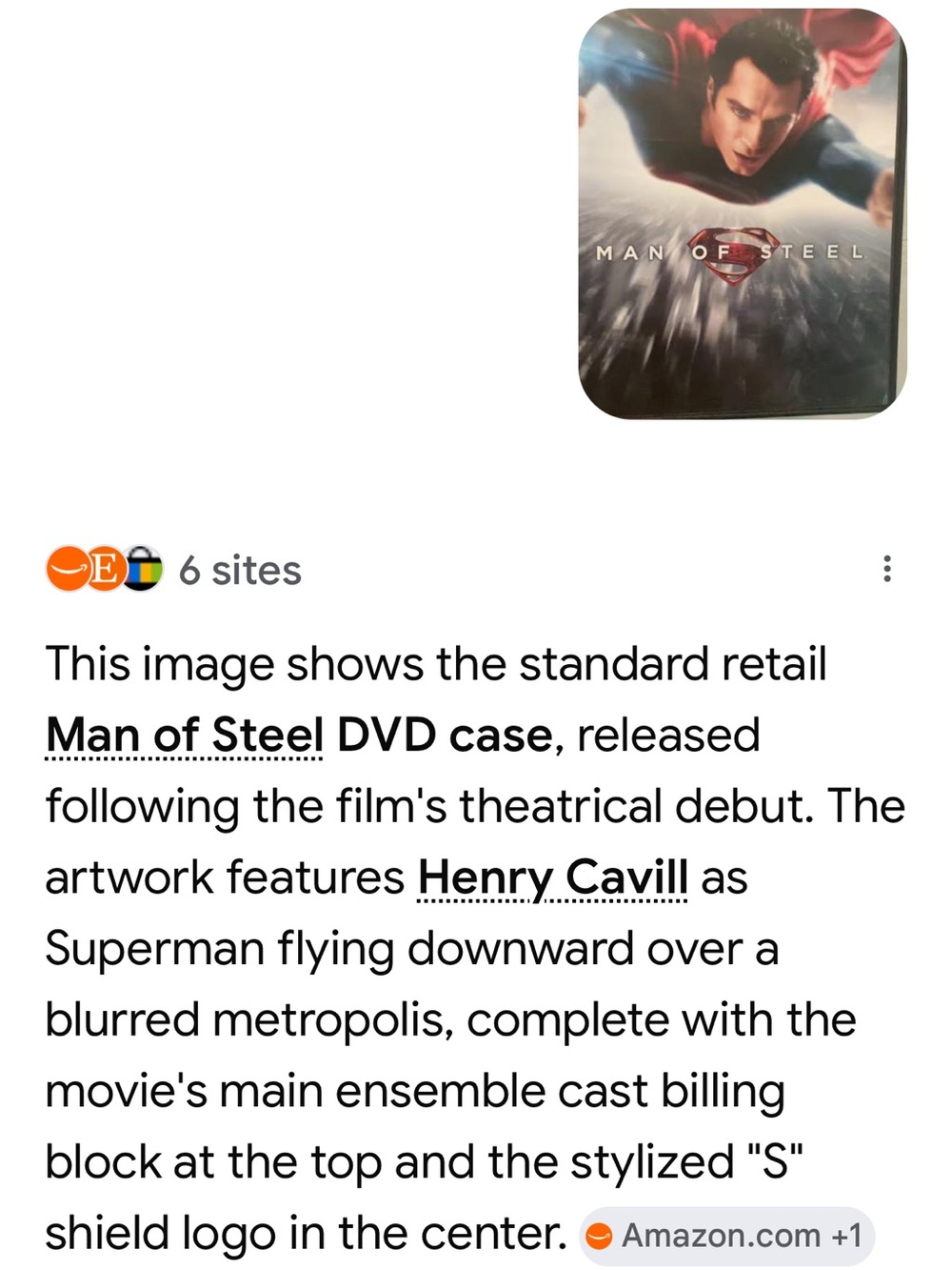 Warner Bros. Man of Steel DVD - Red, Blue, Black - Picture 5 of 16